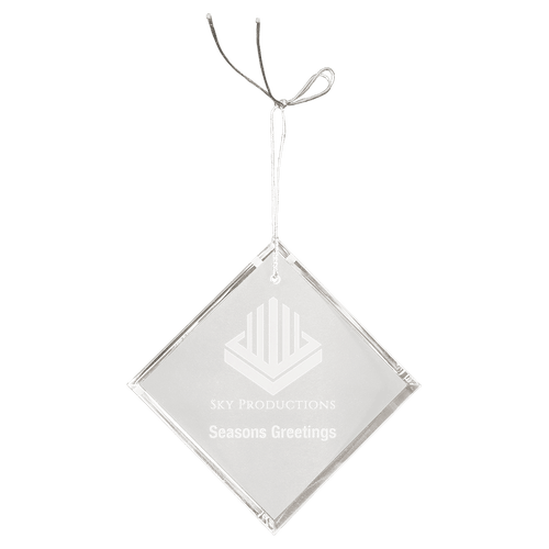 3" Crystal Diamond Ornament