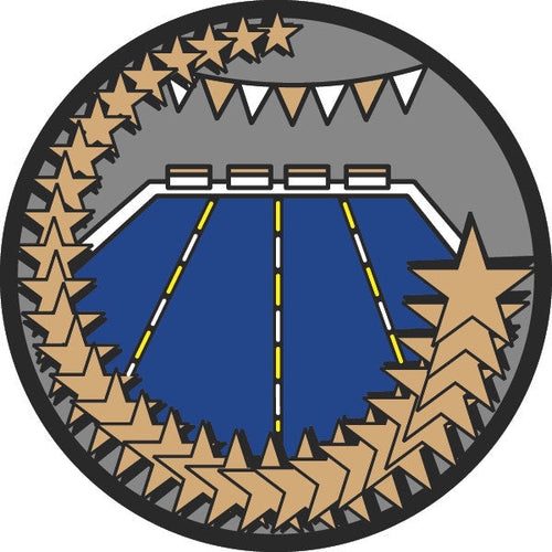 Swimming Diamond Foil Label