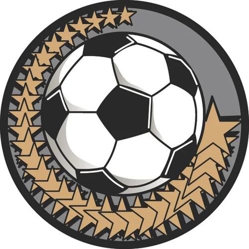 Soccer Diamond Foil Label