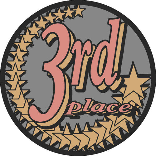 3rd Place Diamond Foil Label