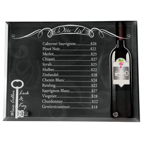 10" x 7" Sublimatable Horizontal Glass with 2 Silver Pins