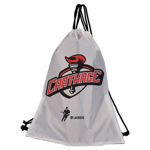 12" x 15 3/4" White/Black Sublimatable Back Sack