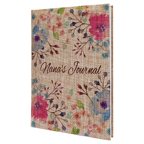 7" x 9 3/4" Burlap Journal with Lined Notepad