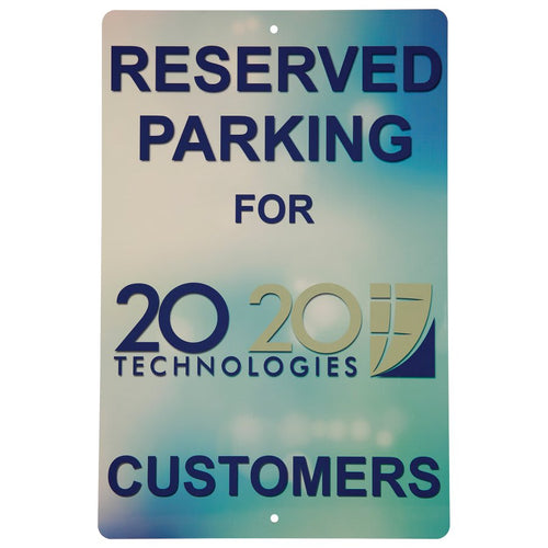8" x 12" x .032" White Sublimatable UVSub Aluminum Street Sign with 2 Holes