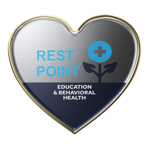 Express Heart Shaped Lapel Pins