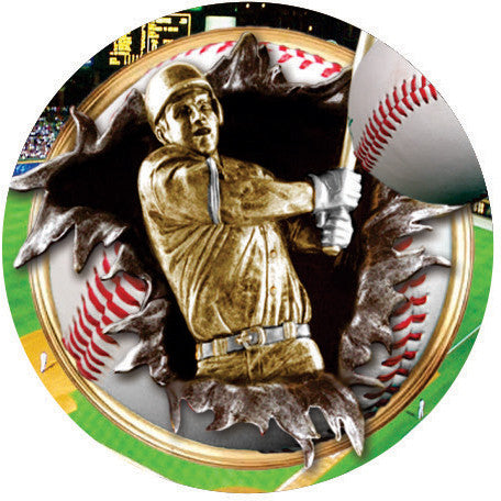 Baseball Burst Vibraprint® Label