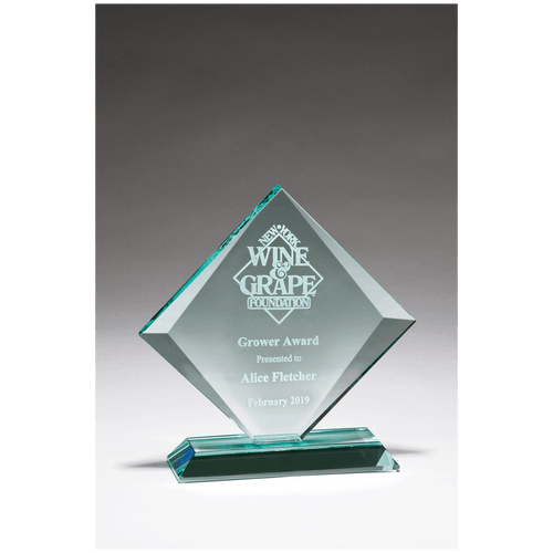 7 3/8" x 7 3/8" Diamond Series Glass Awards