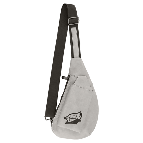 Crescent Bag - Laserable Leatherette, Creekside Collection, Light Gray