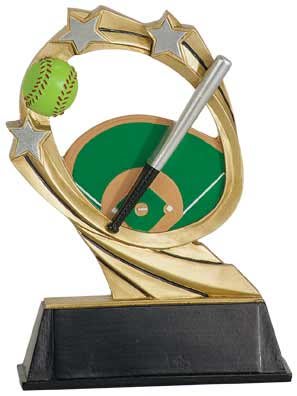 5 1/2" Softball Cosmic Resin