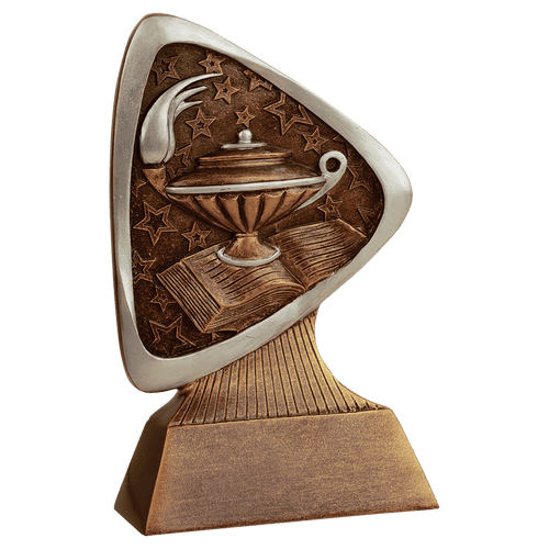 5 1/2" Lamp of Knowledge Triad Resin
