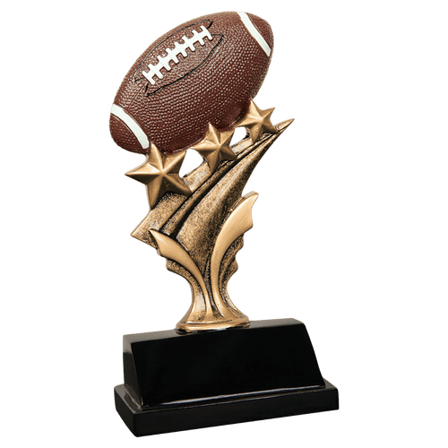 5 1/2" Football Tri Star Resin
