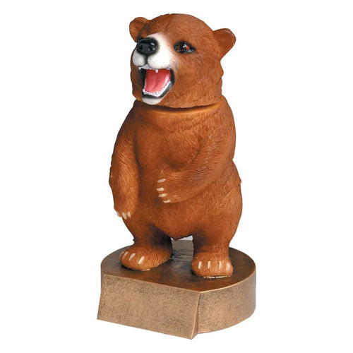 Mascot Bobble Head Bear - 6"