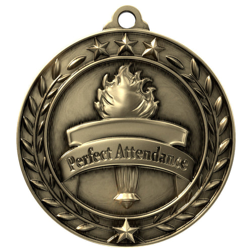 Perfect Attendance Wreath Award