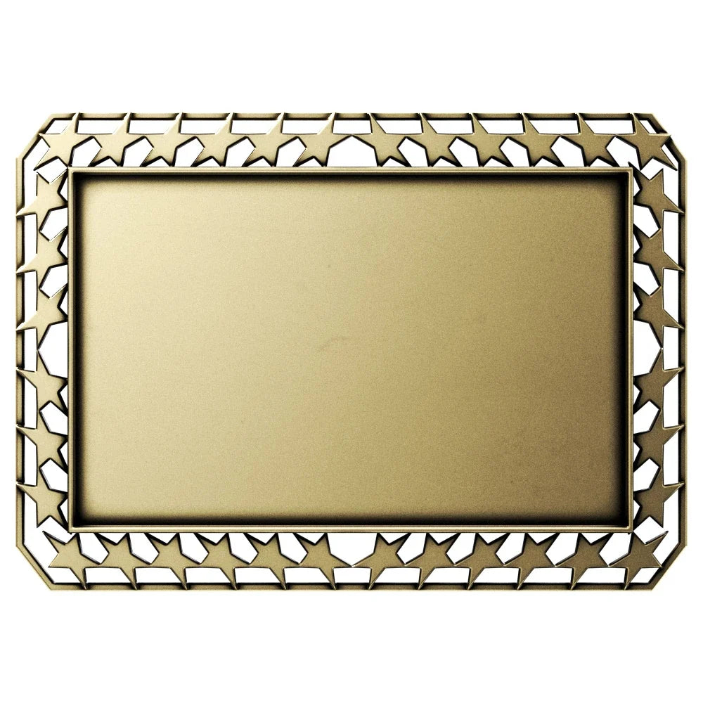Star Border Rectangular Insert (3-1/2")