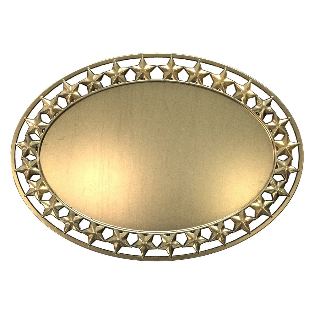 Star Border Oval Insert (3-1/2")