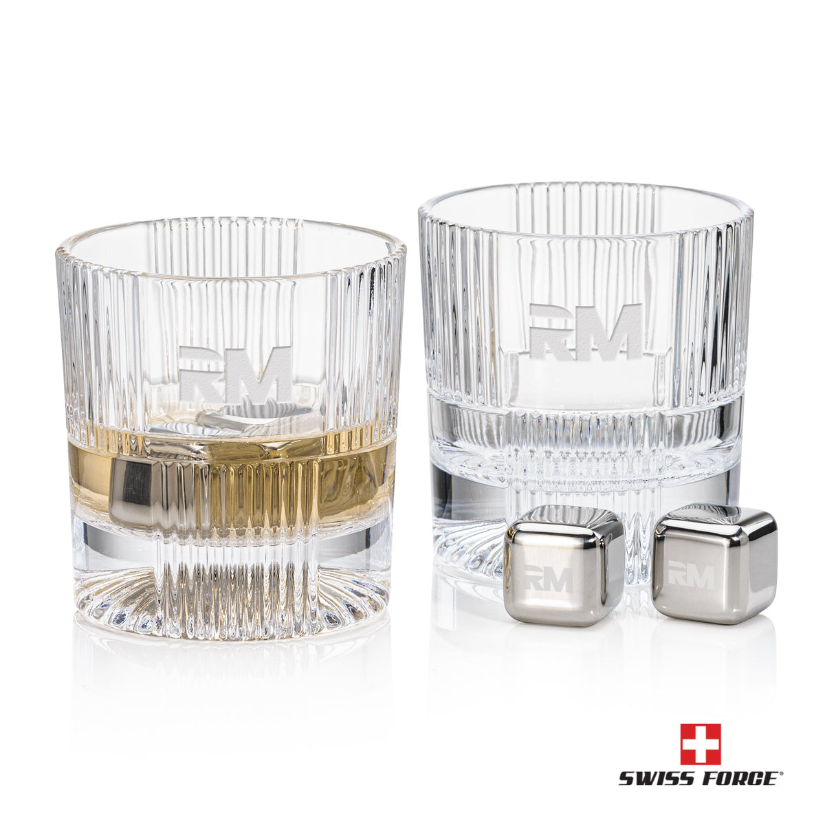 Swiss Force® Ice Cubes & Glass Sets