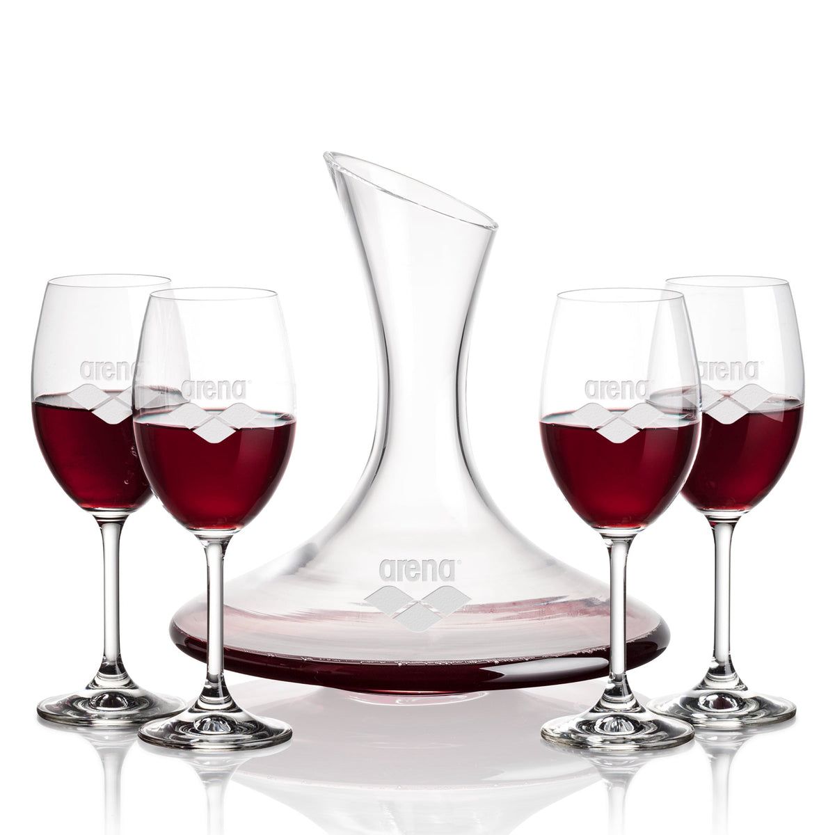 Madagascar Carafe & Naples Wine — Deep Etch example; representative set photo