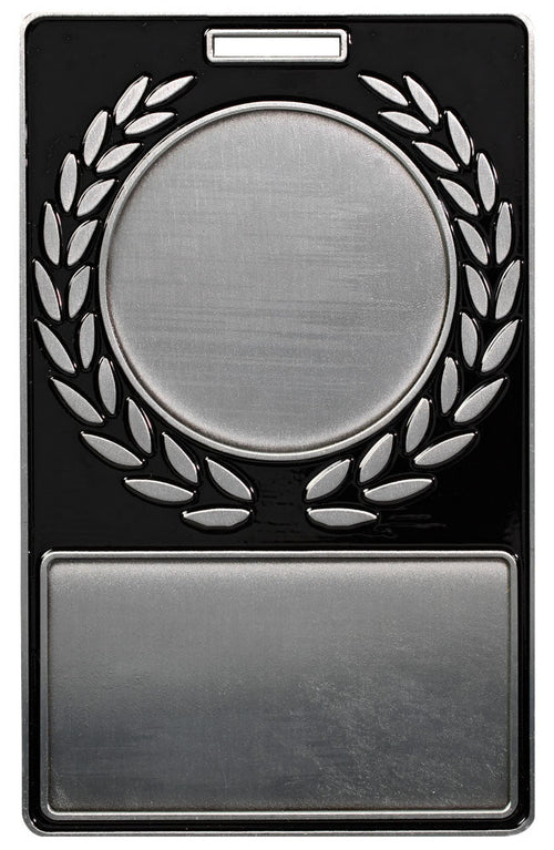 4" x 2-1/2" Black Wreath Bag Tag