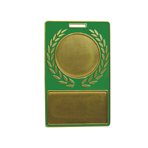 4" x 2-1/2" Green Wreath Bag Tag