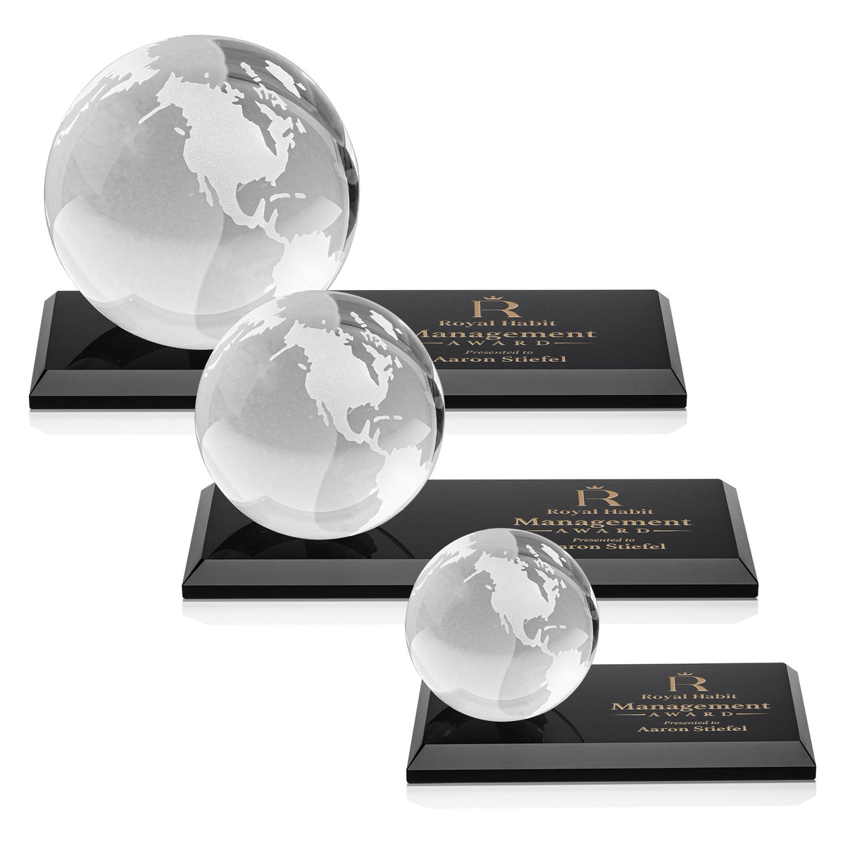 Globe Paperweight Award — Base Styles
