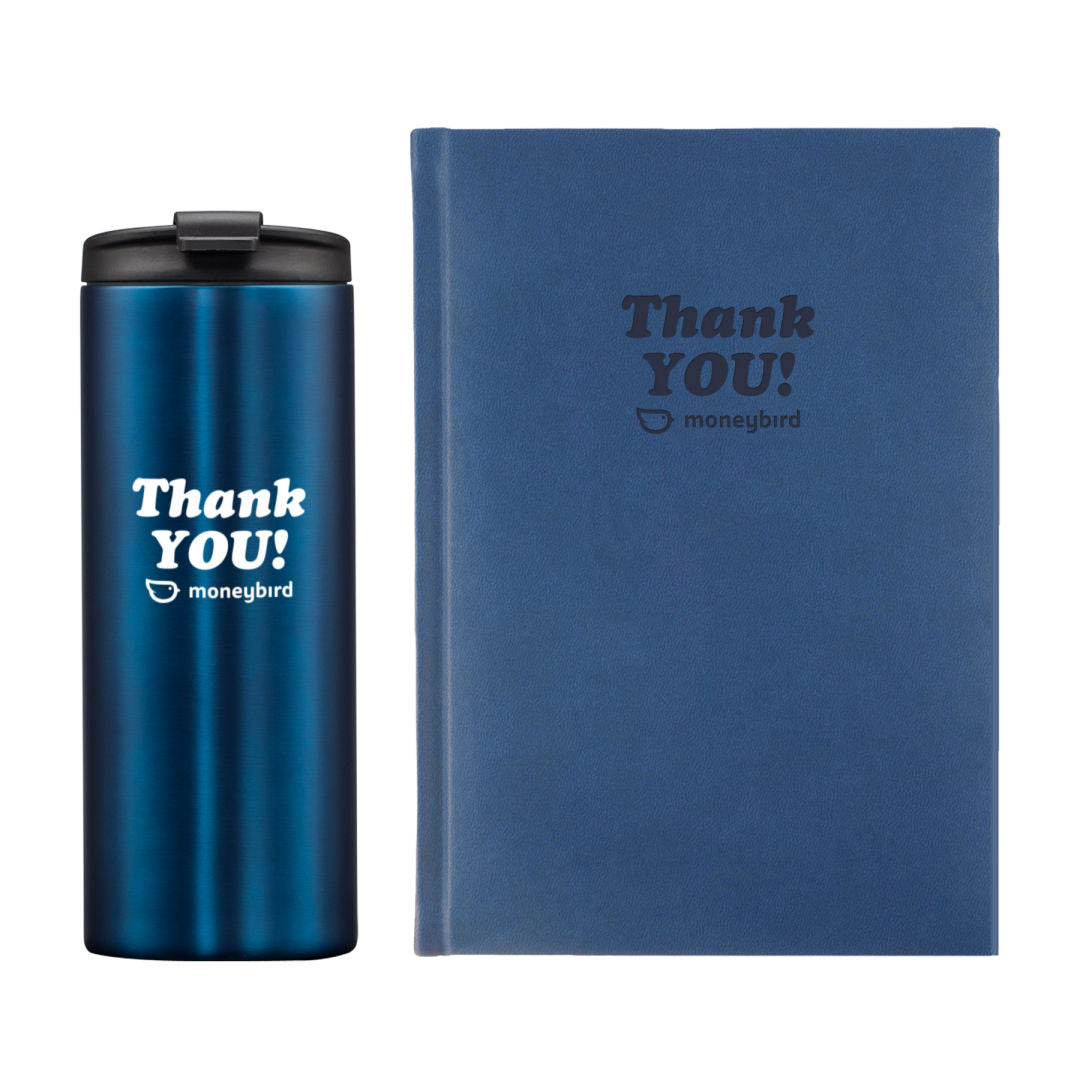 Eccolo® Symphony Journal/Renzi Tumbler Gift Set — Blue — G405-103-BL