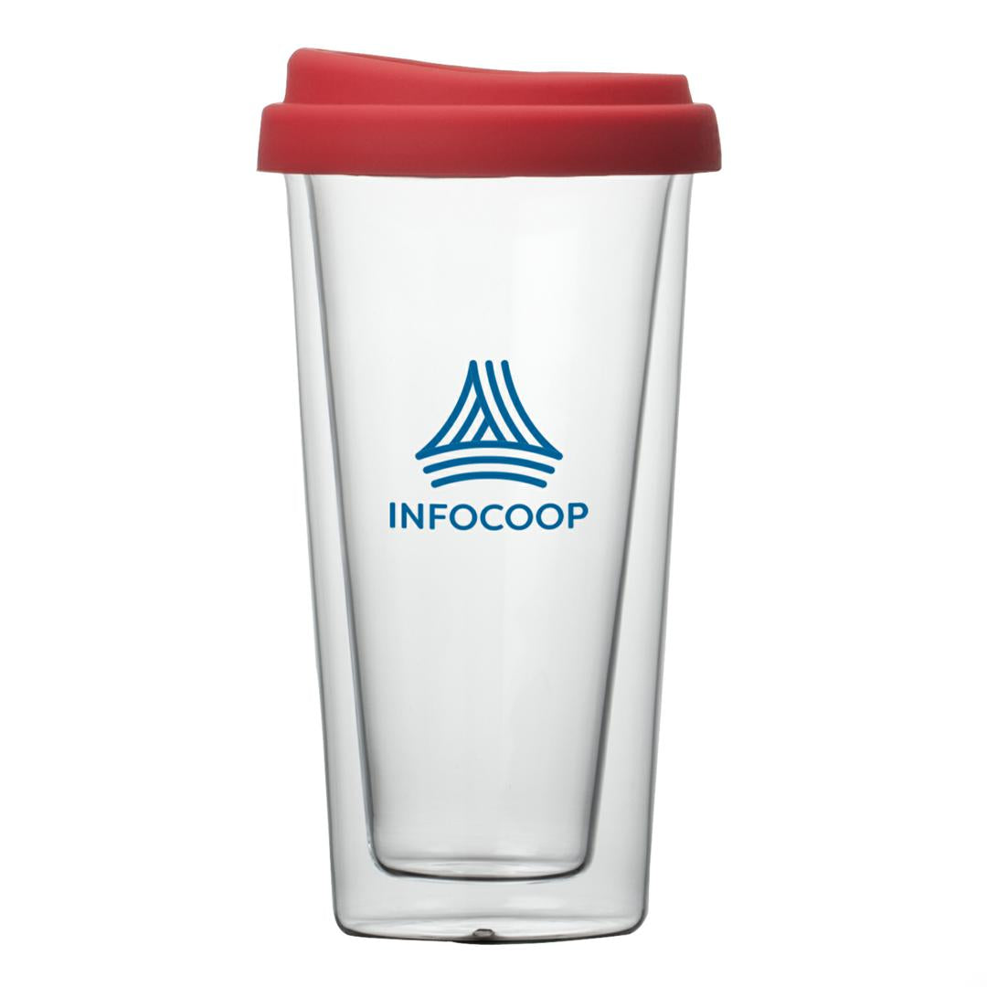 Borosilicate™ Doppio Tumbler - 13oz — Red — BDI1016-RD