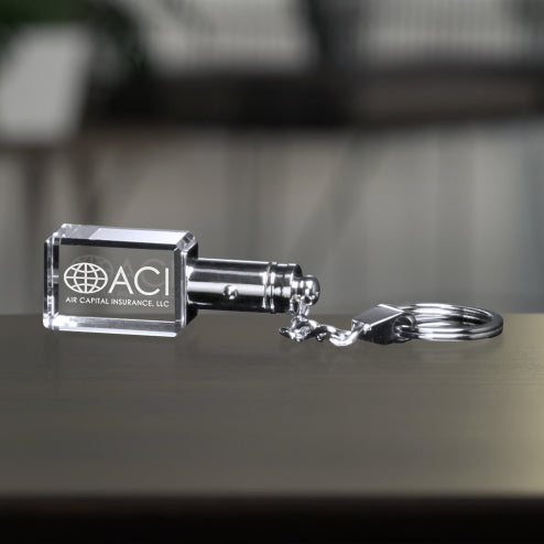 Rectangle Lighted Keychain