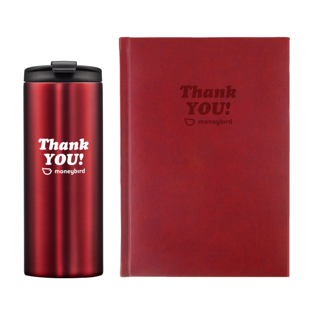 Eccolo® Symphony Journal/Renzi Tumbler Gift Set — Red — G405-103-RD