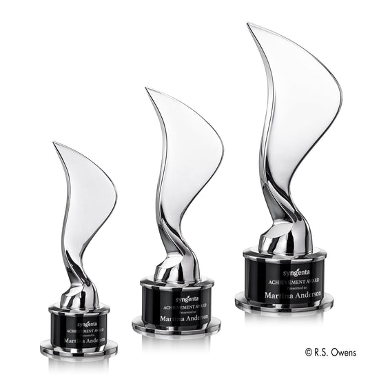 Eternal Flame Cast Metal Award — Finish and Size