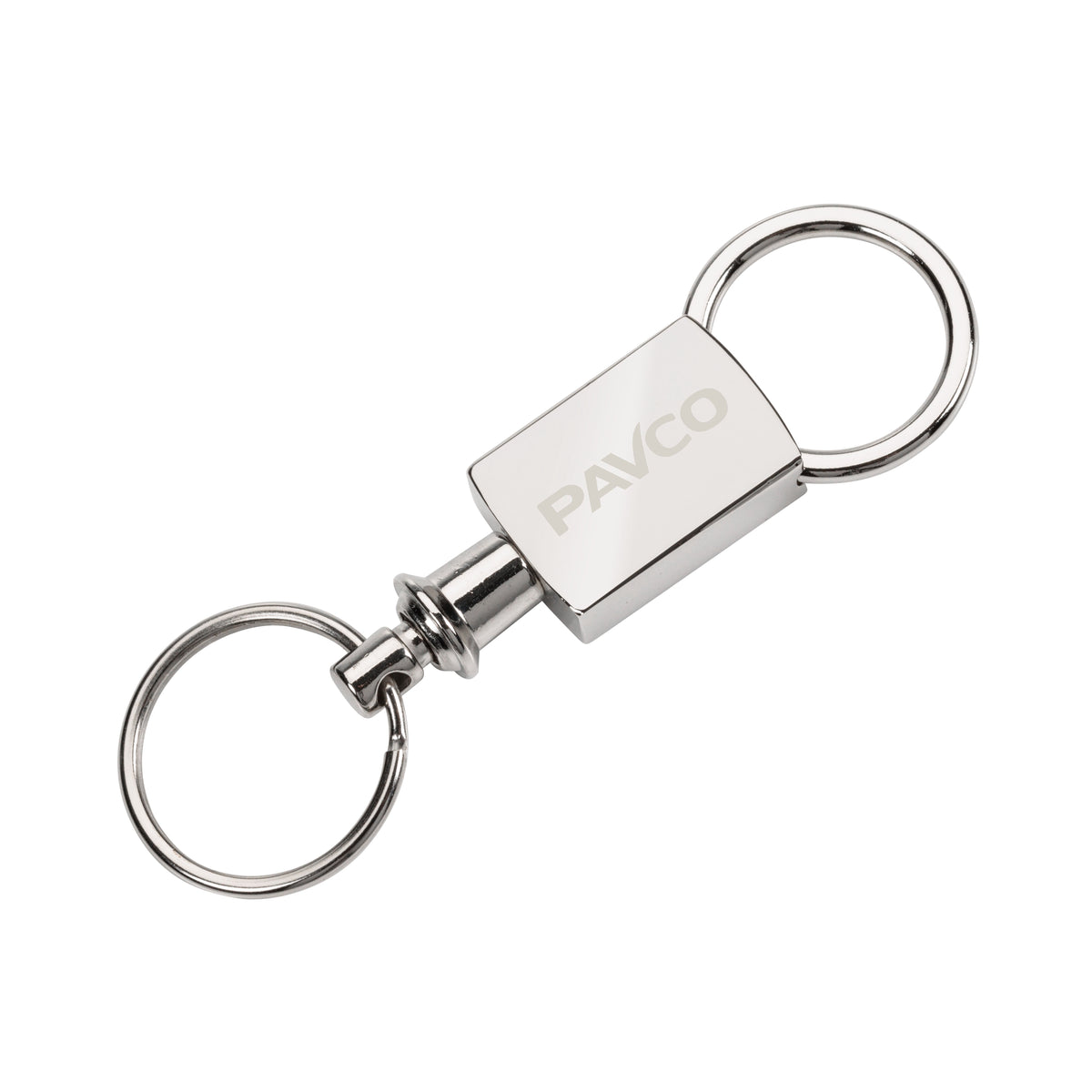 Pull Apart Keyring - Satin Silver