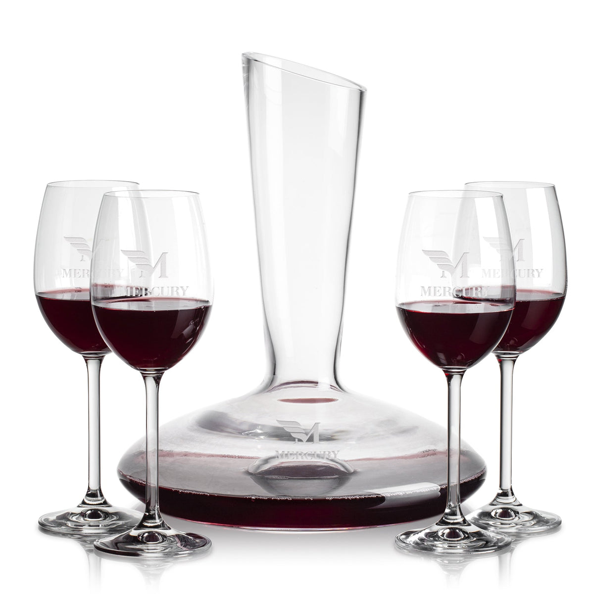 Henkel Carafe & Woodbridge Wine — Deep Etch example; representative set photo