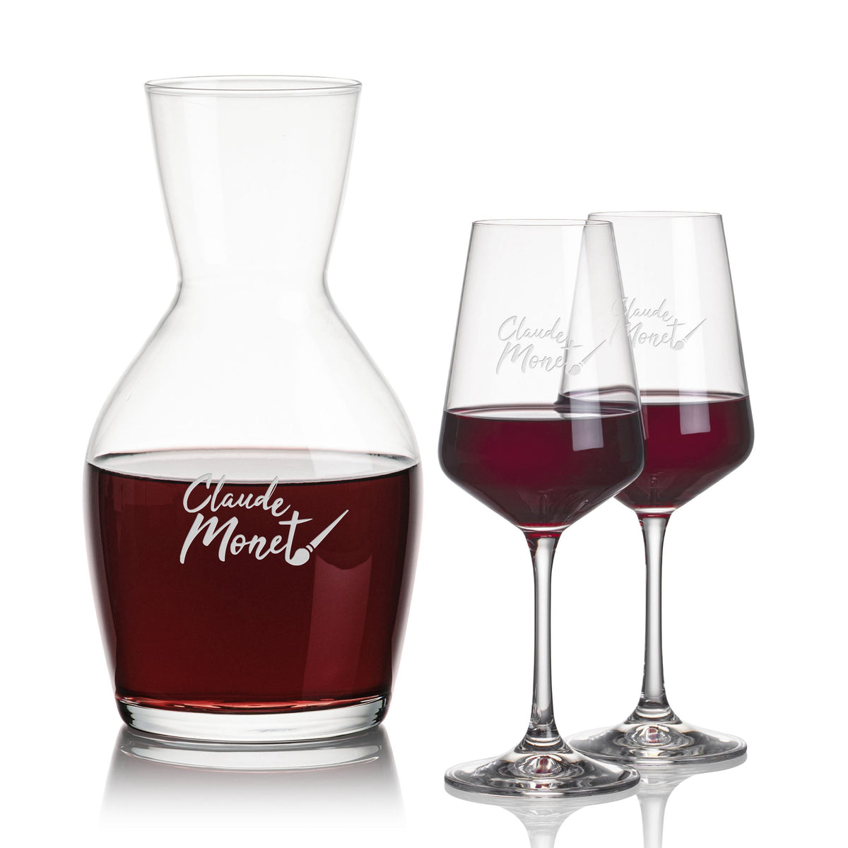 Westwood Carafe & Cannes Wine — Deep Etch example; representative set photo