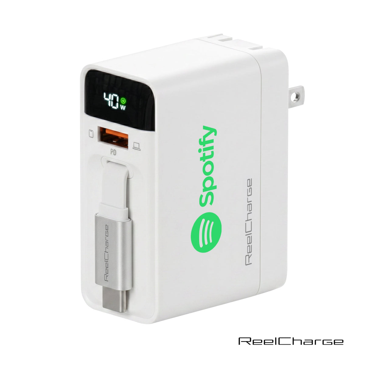 ReelCharge All-In-One Wall Charger w/Retractable Cable
