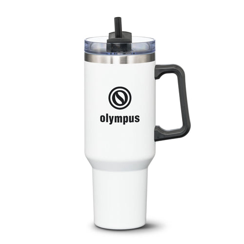 Compeer Handle Travel Mug w/Straw - 40oz
