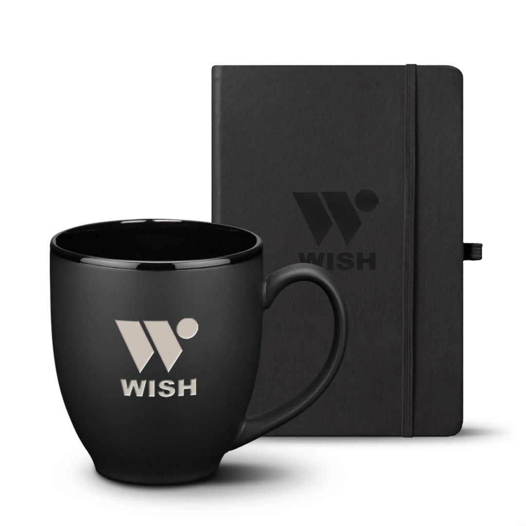Eccolo® Cool Journal/Dereham Mug Set — Black — G401-1023-BK