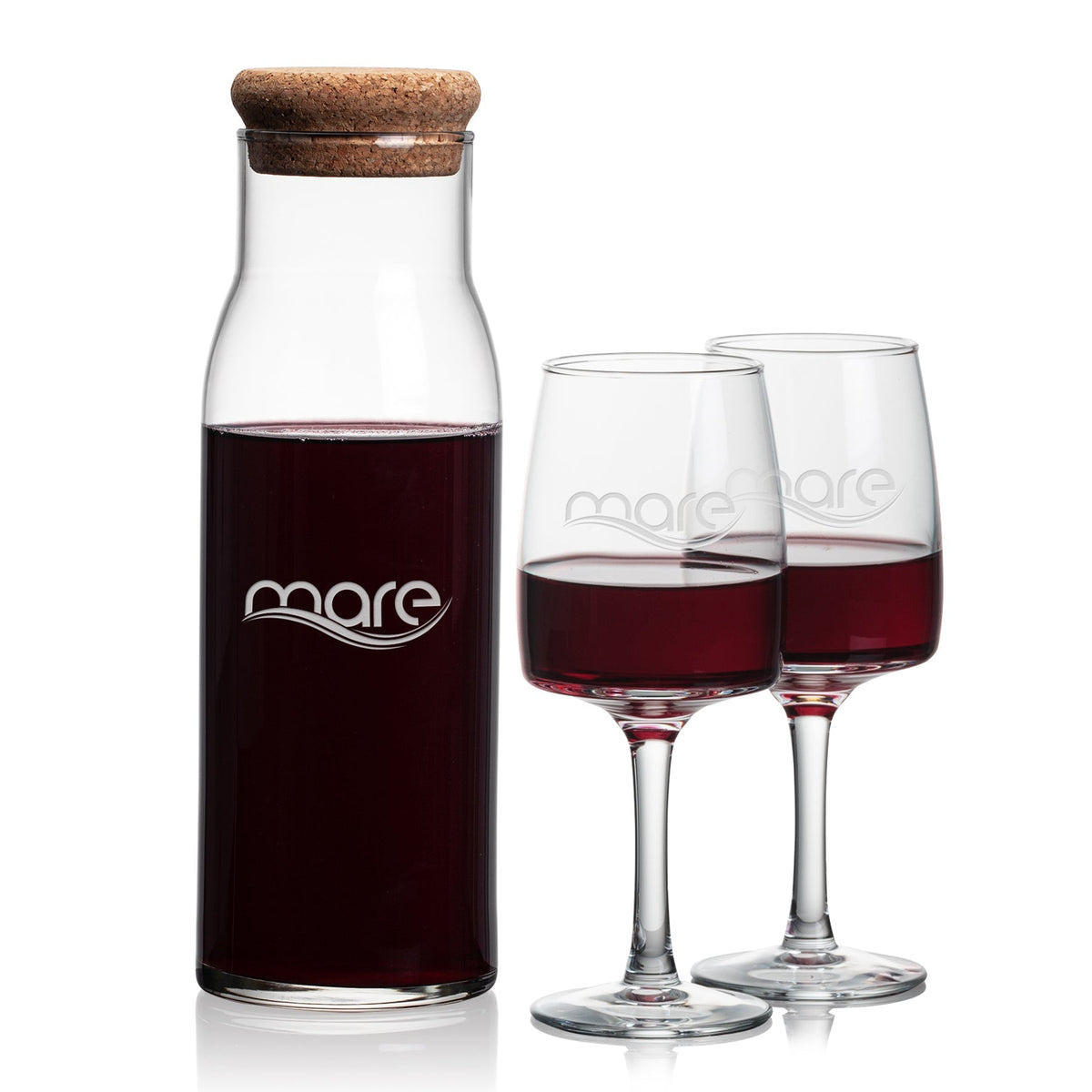 Aviston Carafe & Cherwell Wine — Deep Etch example; representative set photo