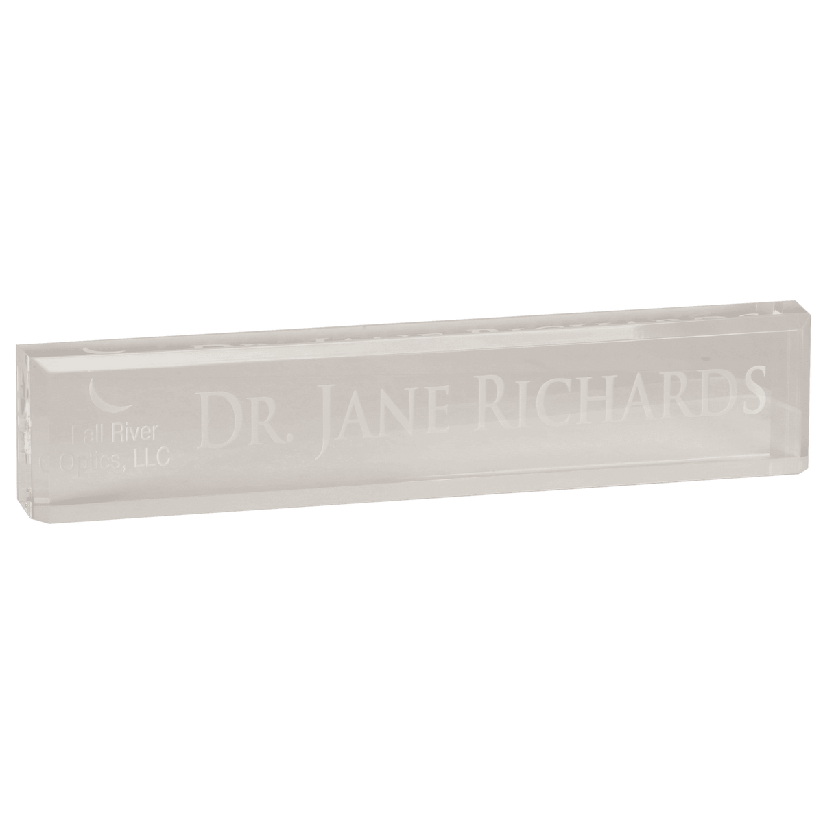 10" x 2" Acrylic Desk Wedge