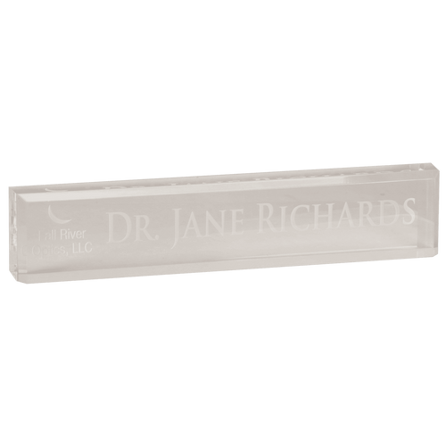 8" x 2" Acrylic Desk Wedge