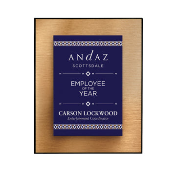 Cosmopolitan Metal Face Plaque