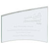 Jade Slanted Glass Crescent Award