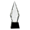 11" Obelisk Facet Crystal on Pedestal Base
