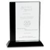 Crystal Rectangle Award with Decorative Edge and Base