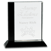 Crystal Rectangle Award with Decorative Edge and Base