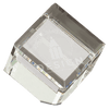 Beveled Optic Crystal Cube — Six Sizes