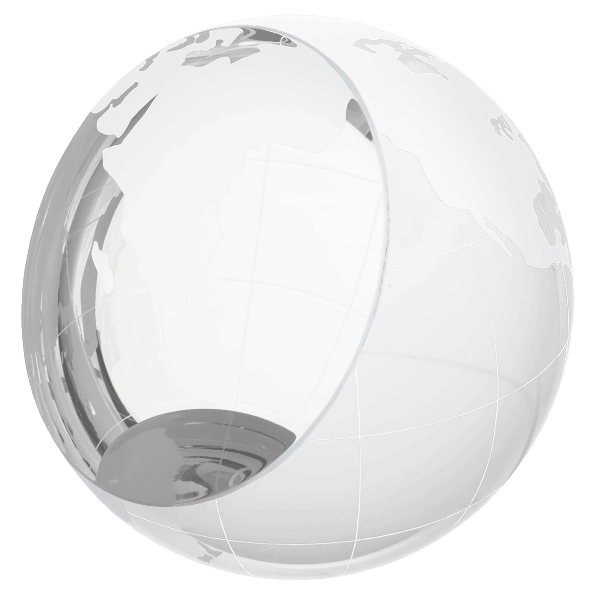 Crystal Globe Paperweight — 4"