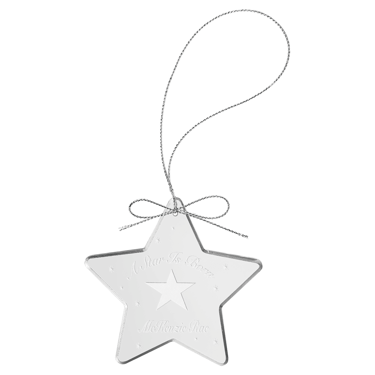 3" Crystal Star Ornament