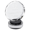 Round Facet Crystal Award on Round Base
