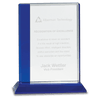 Crystal Rectangle Award with Decorative Edge and Base