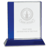 Crystal Rectangle Award with Decorative Edge and Base