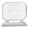 8" Rectangle Crystal on Pedestal Base